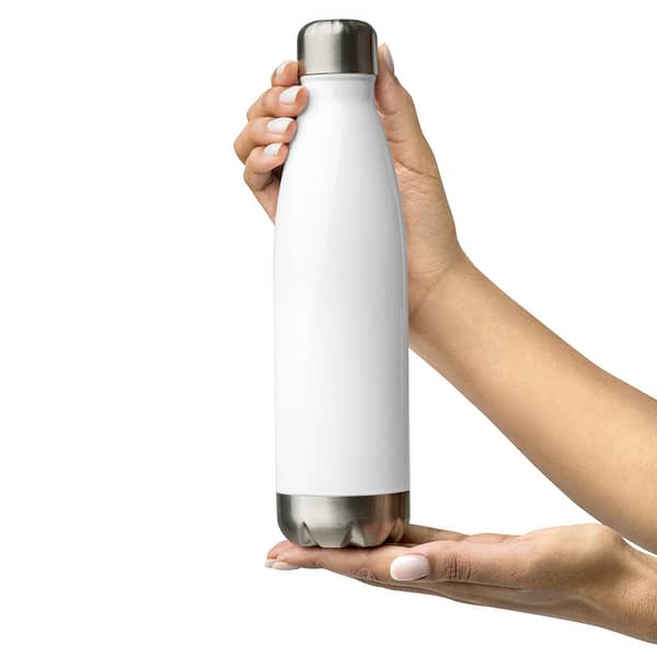 stainless steel water bottle white 17oz back 6216230912cfd